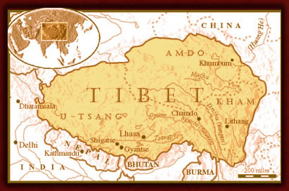 Tibet - map